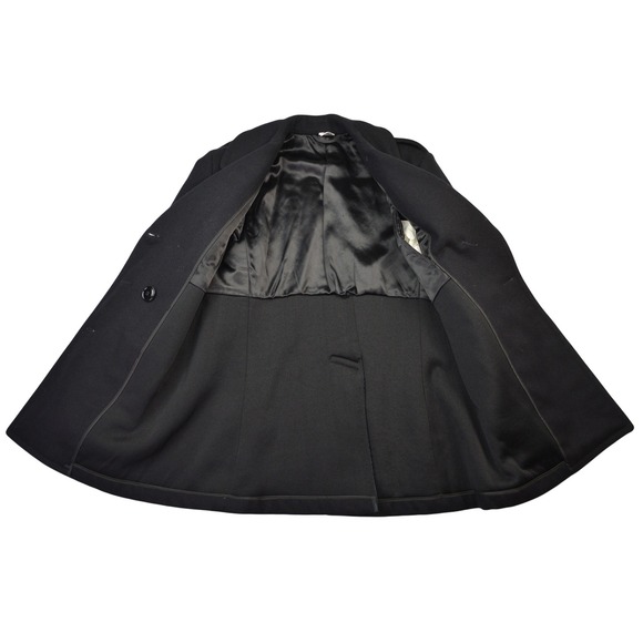 US Navy Wool Peacoat Woman's Enlisted Black Double Breasted Size 8R - Picture 9 of 9